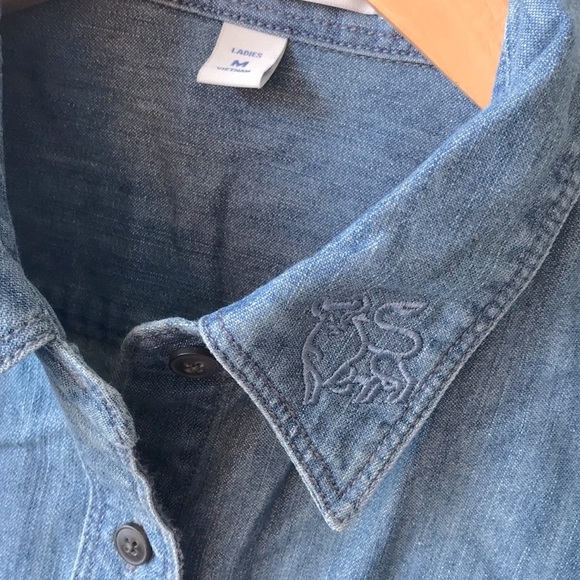 ⭐️ No Bull 100% Cotton Bull Denim Shacket Top - Picture 1 of 8